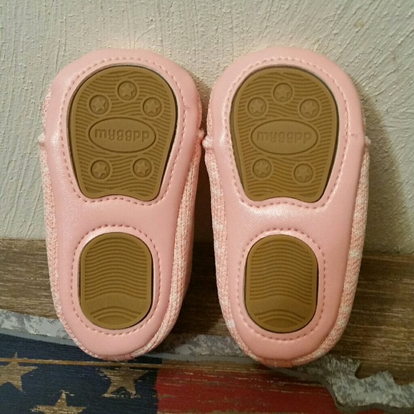 NWOT, myggpp pink & white  lace up shoes, 3 - Picture 5 of 8